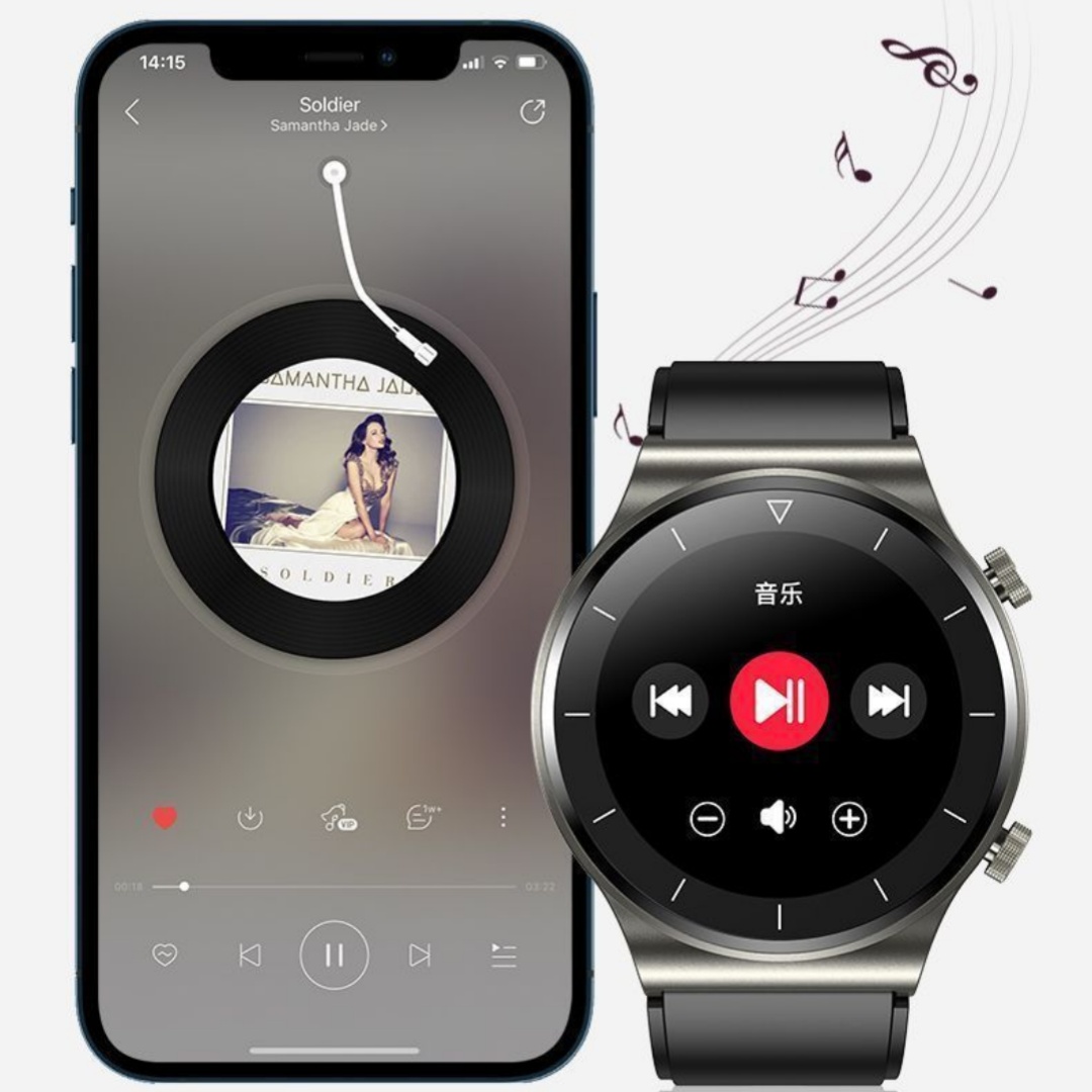 Smartwatch Hot Seller Huaqiangbei GT Offline Payment Message Reminder Health Detection Sports Band