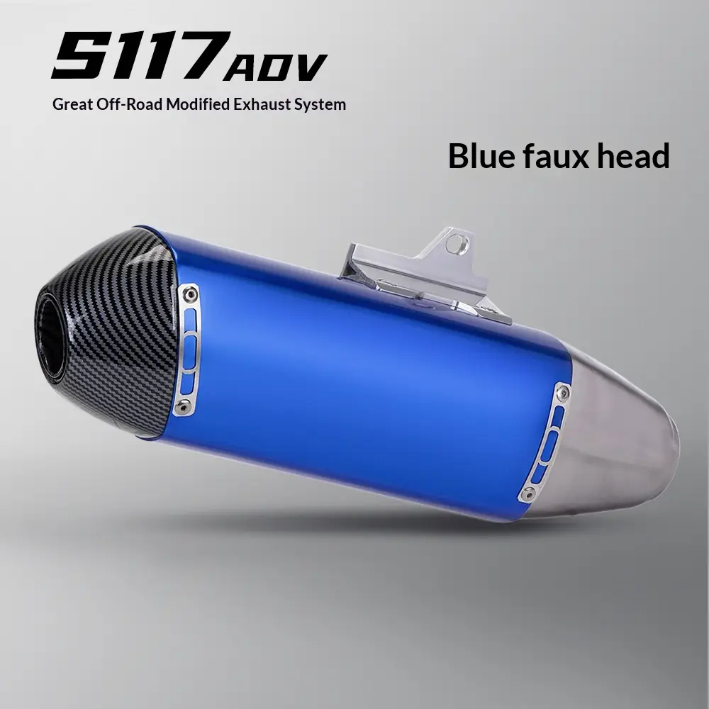 Motorcycle Modification Large Off-road Exhaust Pipe Tail Section Stainless Steel Exhaust Pipe Universal
