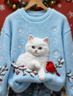 3D Digital Printed Flannel Sweatshirt Women - Fhryl20-4Xl - View 1
