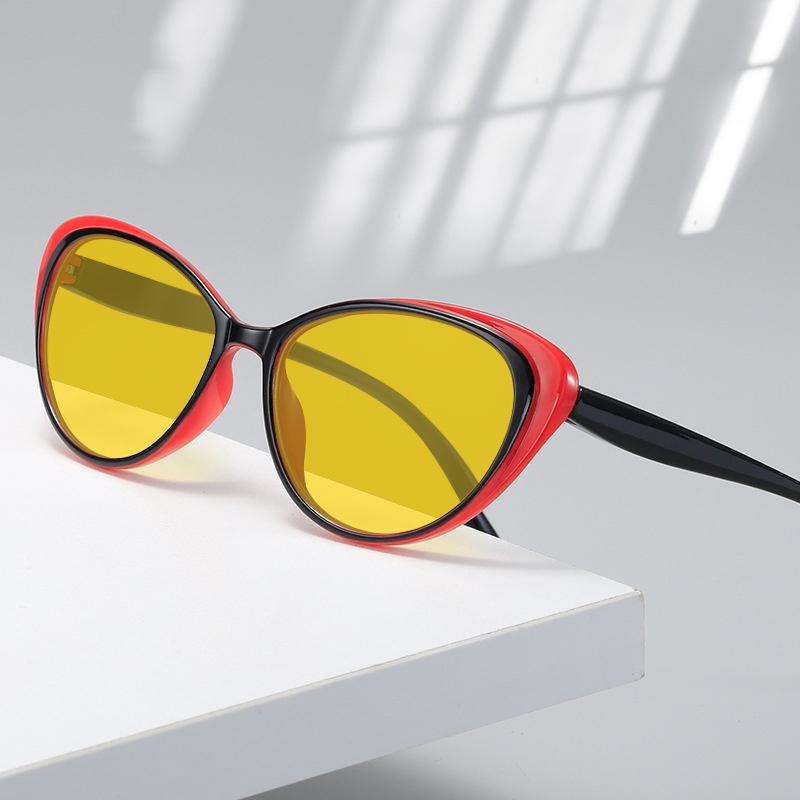 Retro Cat-eye Night Vision Blue Light Blocking Sunglasses For Men And Women