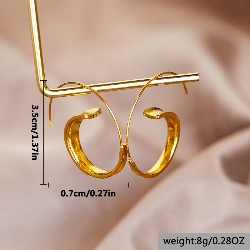 Silver Geometric Alloy Earrings