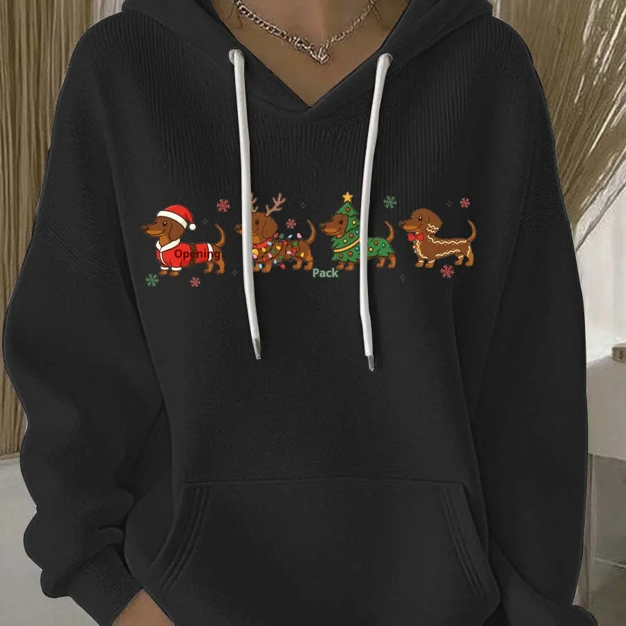 3D Digital Printing Women's Casual Loose Fashion Waffle Knit - Yhwy111814-L