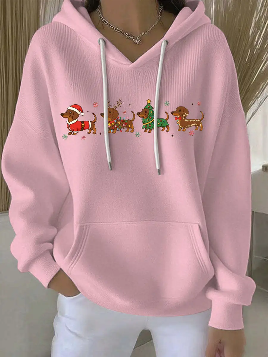 3D Digital Printing Women's Casual Loose Fashion Waffle Knit - Yhwy111813-M
