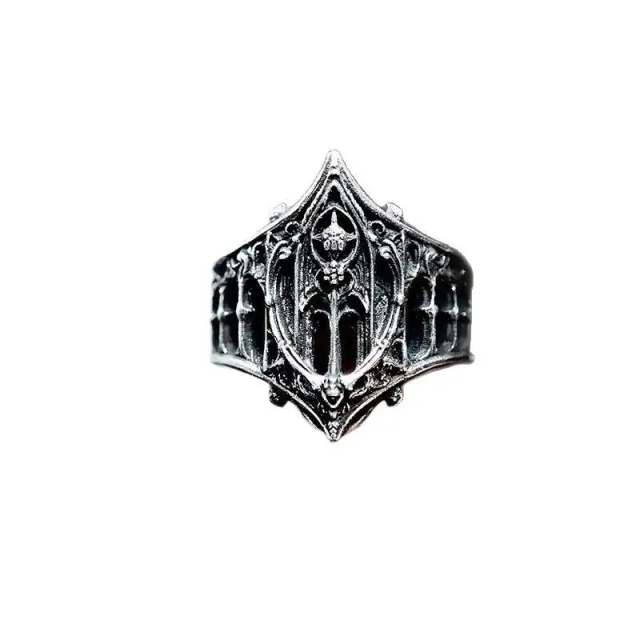 Male Creative Classical Gothic Vintage Ring Retro Color - Shop at LoveMi