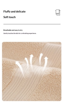 Plain Cotton Bath Towel For Home Use Soft And Absorbent