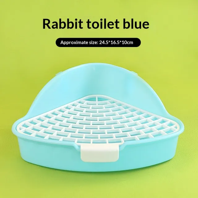 Pet Bunny Triangle Toilet Supplies Potty Blue - Shop at LoveMi