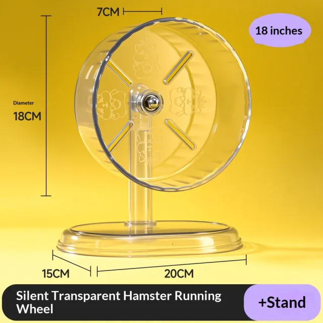Hamster Running Wheel Silent Large size Exercise Running Wheel 18Cm - Shop at LoveMi