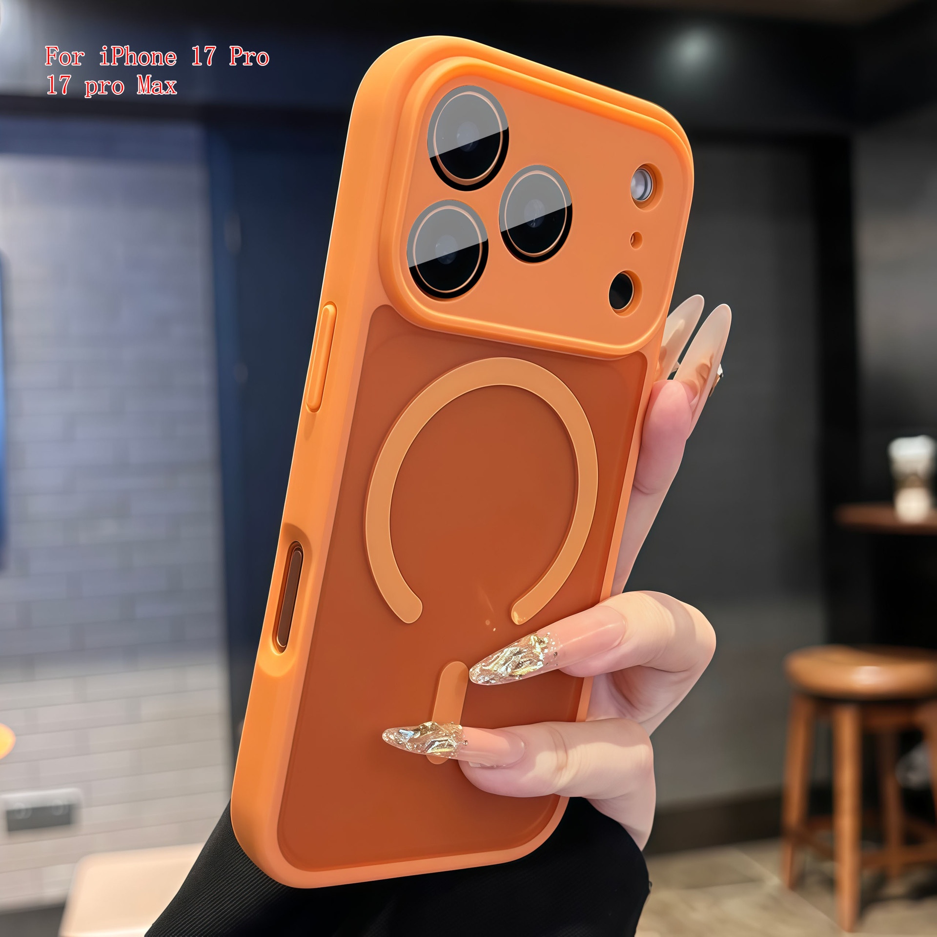 Magnetic Suction Skin-feel Semi-transparent Full-coverage Phone Case