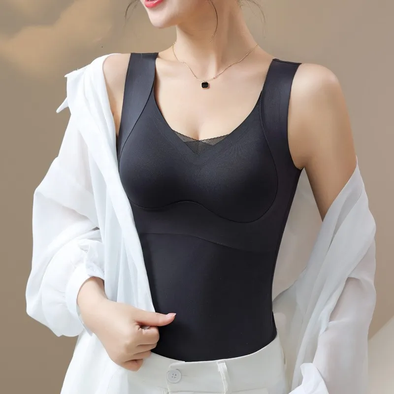 Lace Pure Desire Thin Underwear With Chest Pads - Black