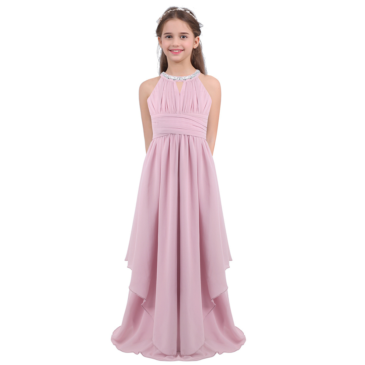 Chinese style Princess Dress Girl Birthday Party Host Pink - Shop at LoveMi