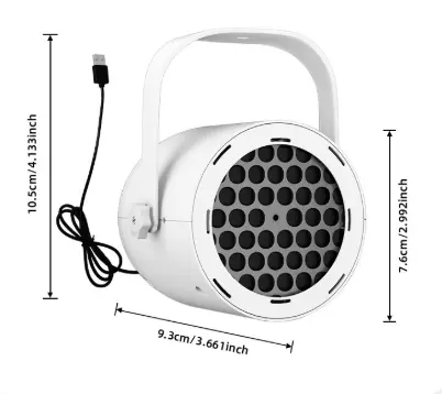 New Snowflake Christmas Projection Light With 16 Patterns Atmosphere Lamp