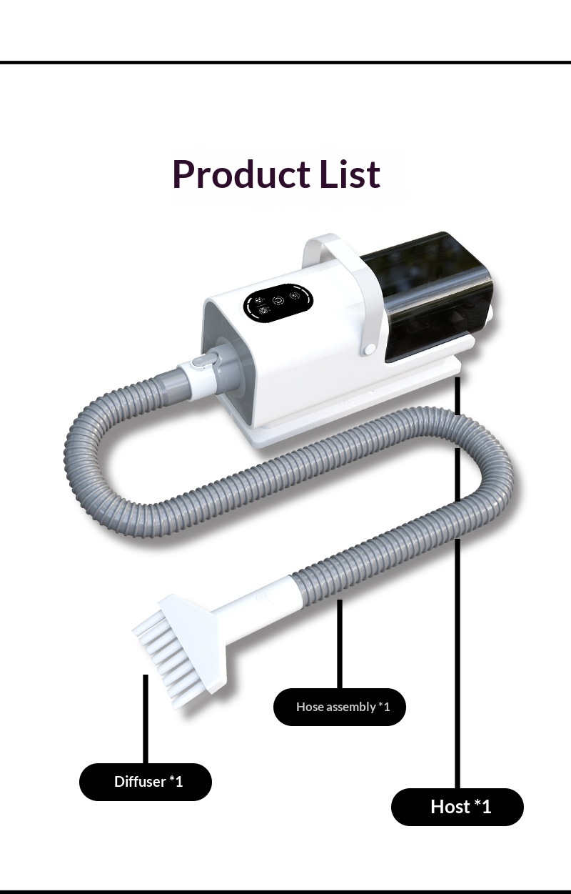 FurGlow grooming vacuum close-up