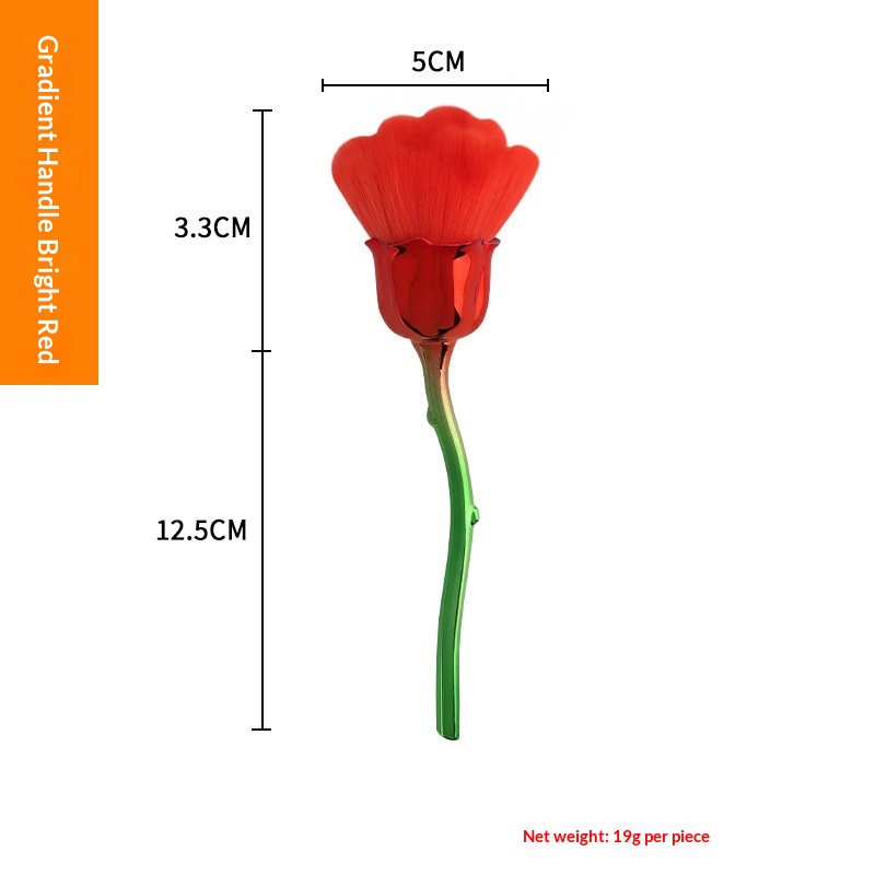 Rose Loose Powder Makeup Brush Beauty Tool 5