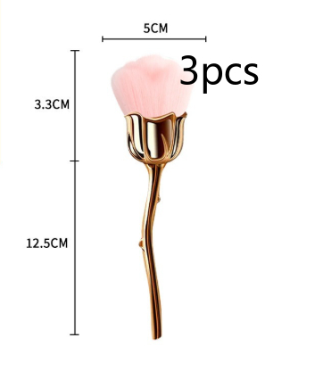 Rose Loose Powder Makeup Brush Beauty Tool 10