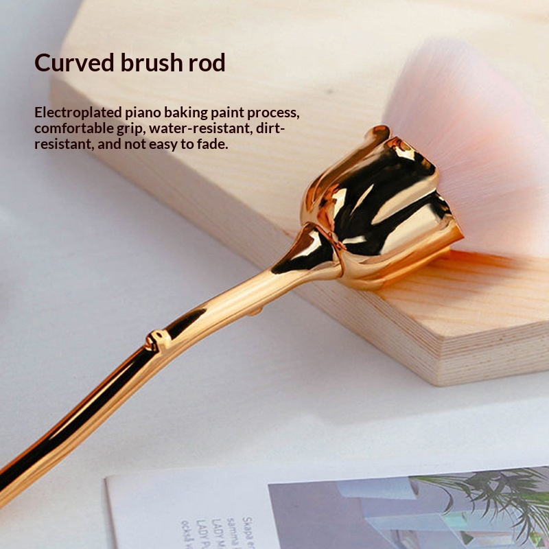 Rose Loose Powder Makeup Brush Beauty Tool 3