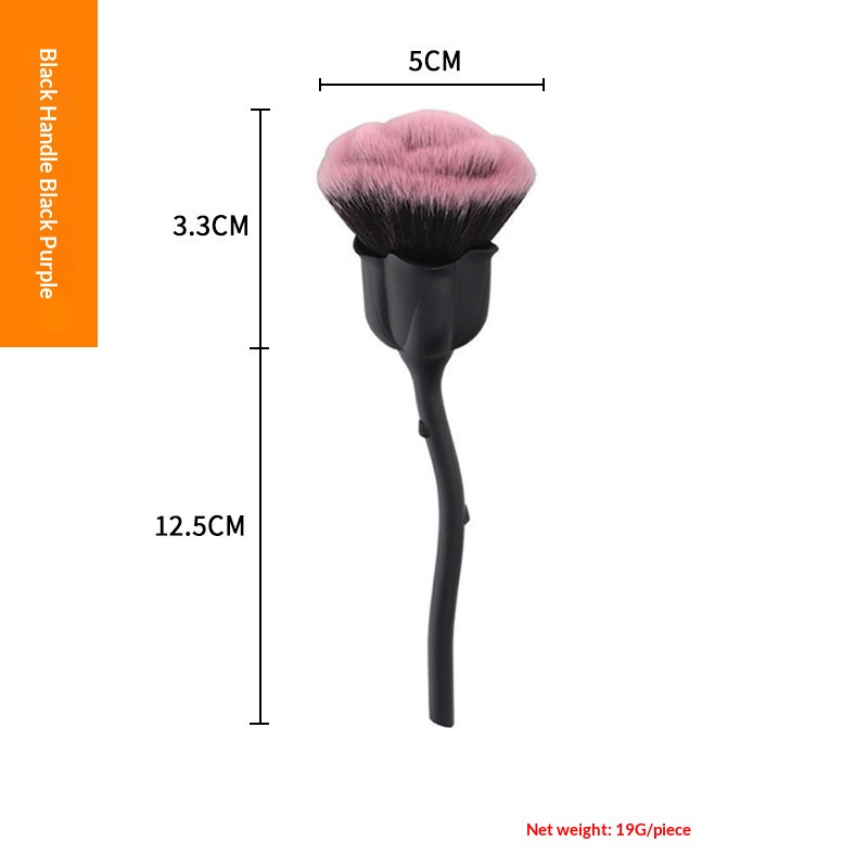 Rose Loose Powder Makeup Brush Beauty Tool 9