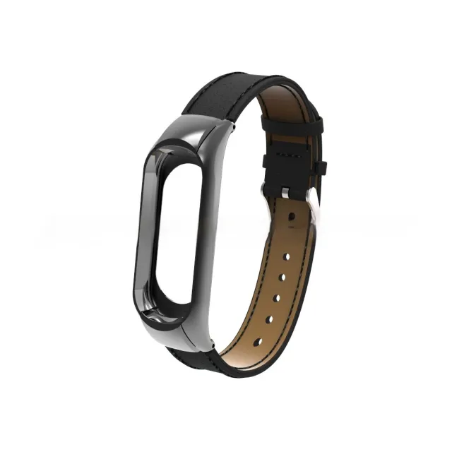 Double Buckle Microfiber Leather Watch Strap Black - Shop at LoveMi