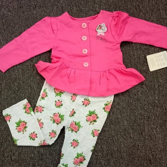 Spring And Autumn Girls' Pure Cotton Lady Suit