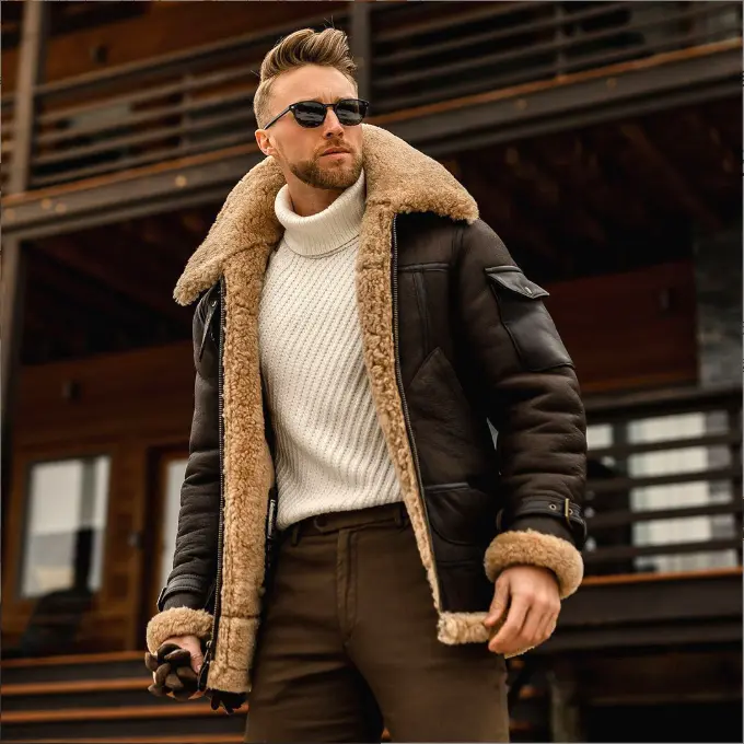 Winter Jacket Mens Military Fleece Warm Jackets Male Fur Collar Coats Army