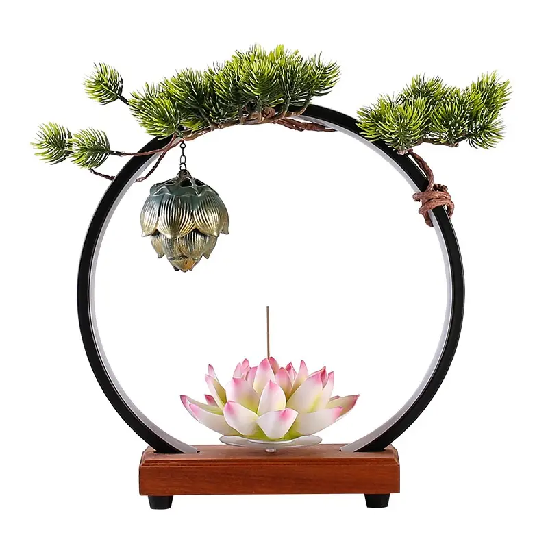 Chinese Creative Backflow Incense Burner For Wealth Living Room Desktop Decoration