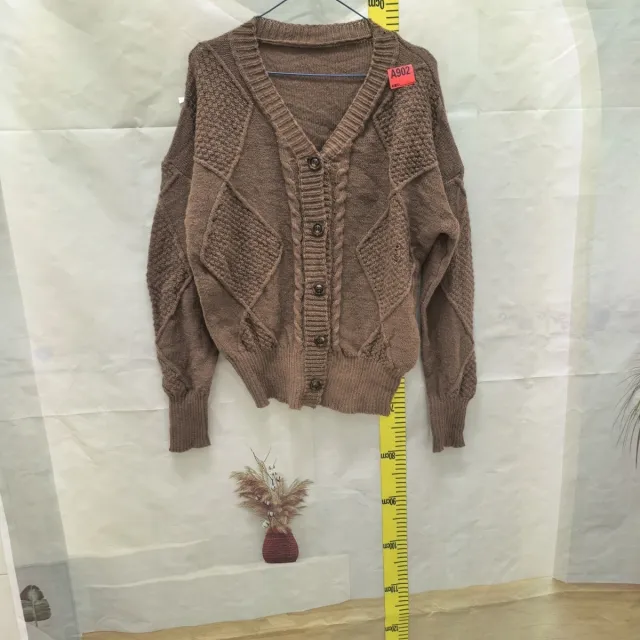Retro Slimming Cable Knit Loose Sweater - Shop at LoveMi