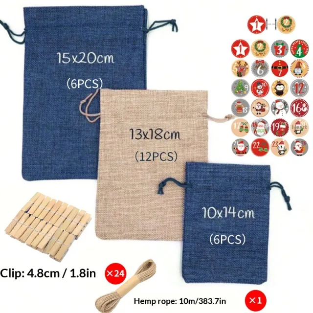 Calendar Linen Set Drawstring Pouch 4Style - Shop at LoveMi