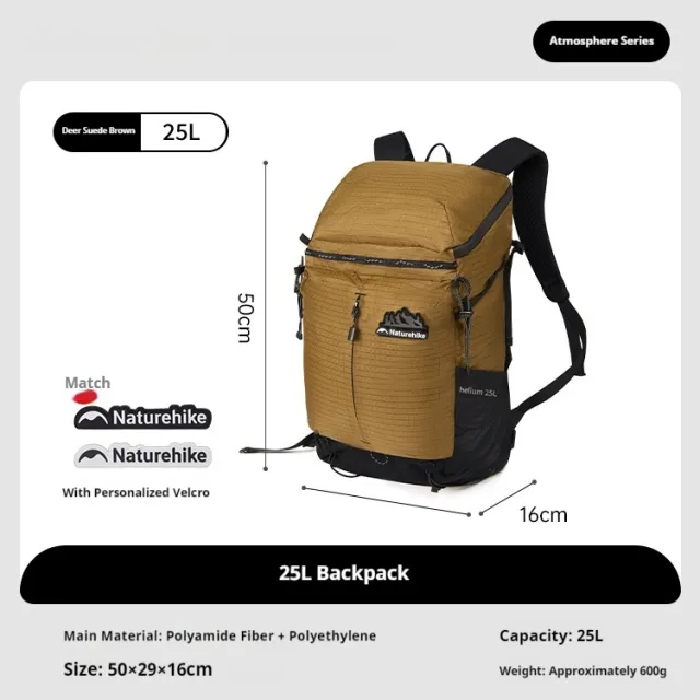 Ultralight Outdoor Hiking Unisex Commuter Large Capacity Travel Backpack Brown - Shop at LoveMi