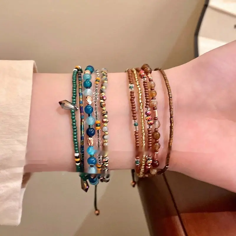 Colorful Multi-layer Beaded Bracelet For Women