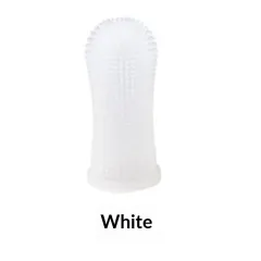 360-degree Silicone Finger Toothbrush For Cross-border Pets, Deep Oral Cleaning Finger Sleeve For Dogs And Cats - White - View 1