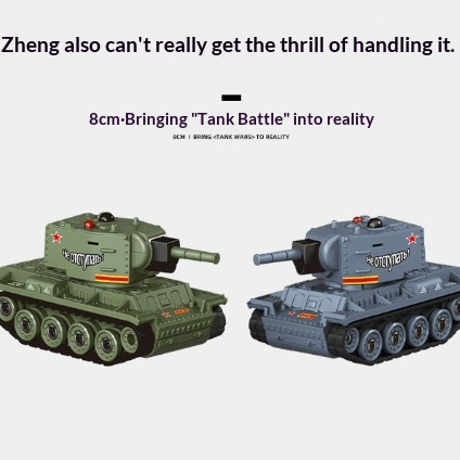 Tabletop Series Mini Battle Tank Infrared Battle Full Scale Remote Control Tiger Tank
