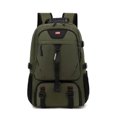 Outdoor Mountaineering Waterproof Extra Large Capacity Travel Luggage Backpack - Green - View 1