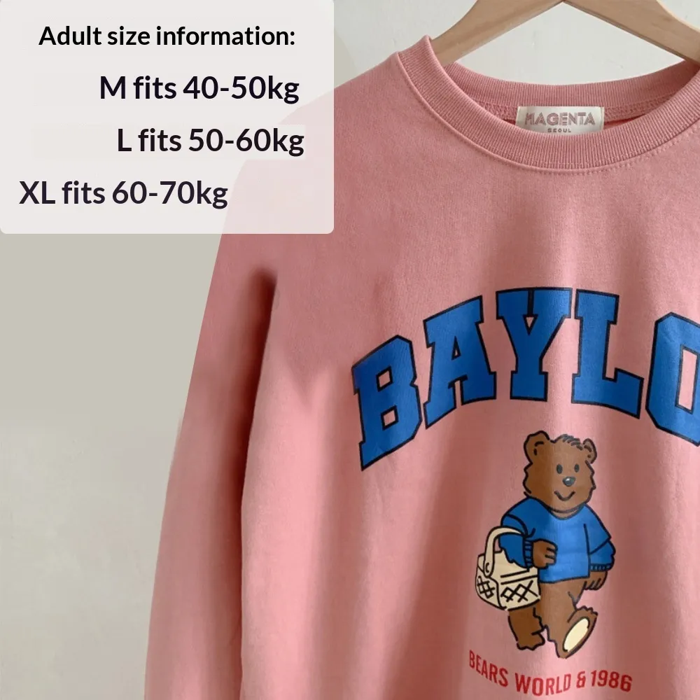 Autumn And Winter Parent-child Pet Clothing Dog Clothes And Supplies Fleece-lined - Adult Pink