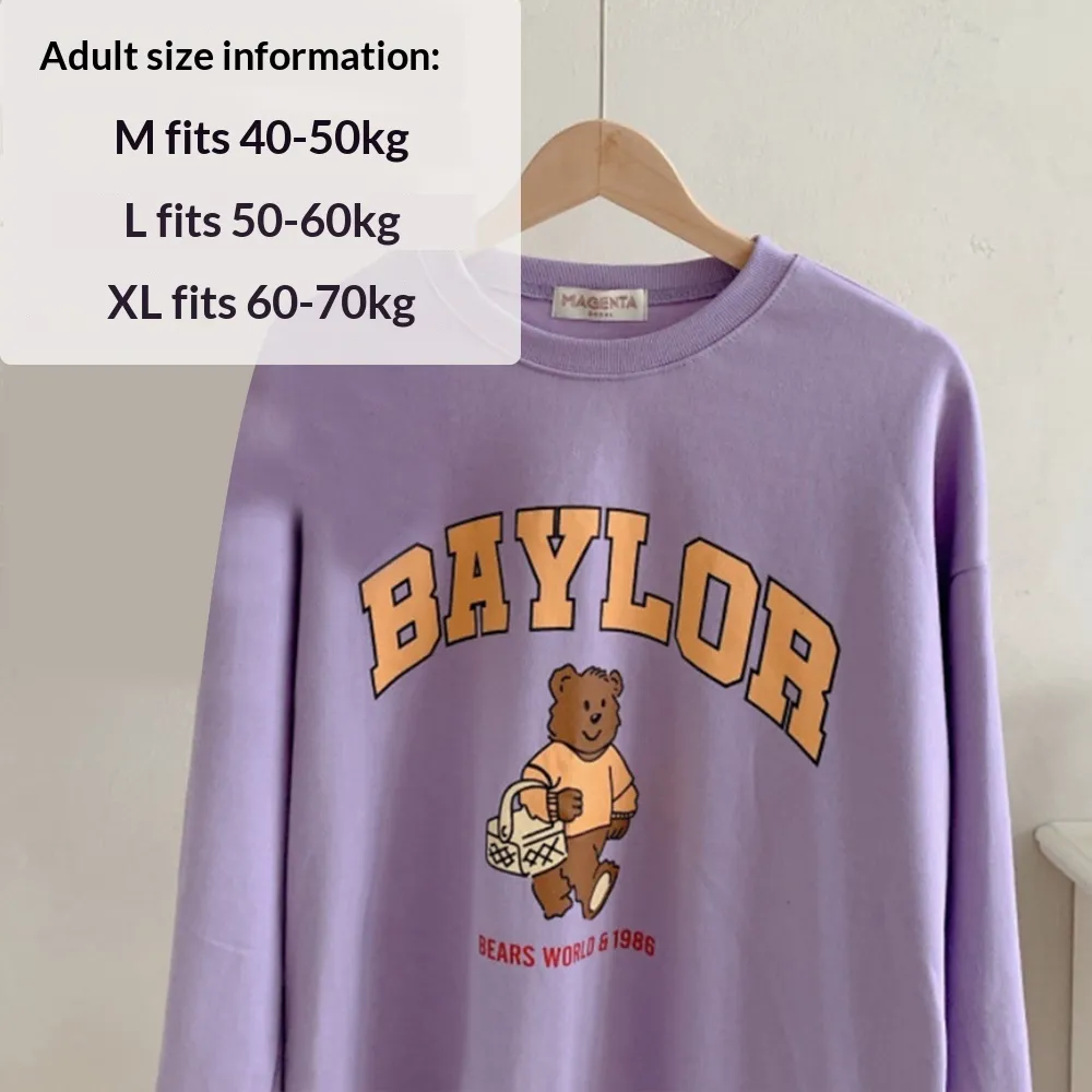 Autumn And Winter Parent-child Pet Clothing Dog Clothes And Supplies Fleece-lined - Adult Purple