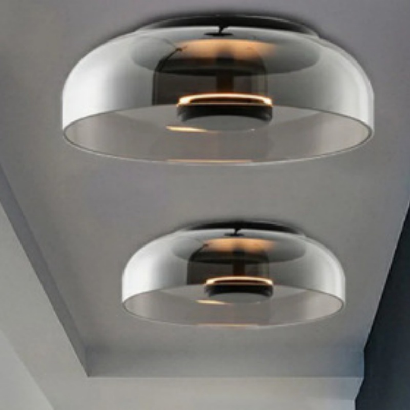 American Industrial Retro Round Corridor Restaurant Bedroom Ceiling Light