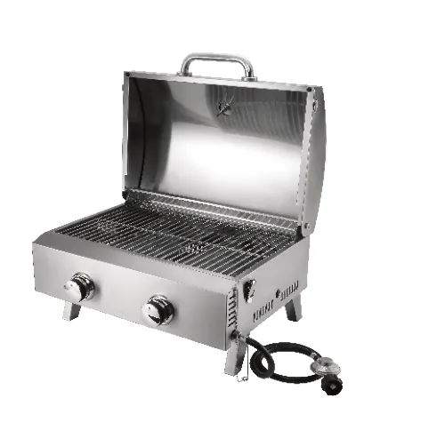 Stainless Steel Portable Outdoor Grill - Silver