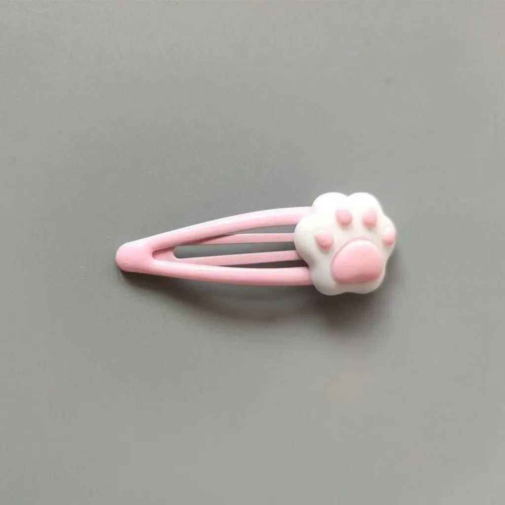 Female Fashion Cute Cartoon Cat Claw Hair Clip - Pink