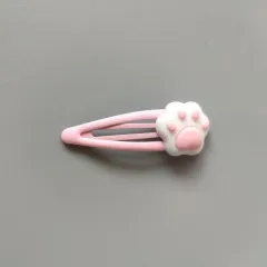 Female Fashion Cute Cartoon Cat Claw Hair Clip - Pink - View 1