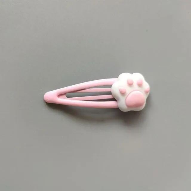 Female Fashion Cute Cartoon Cat Claw Hair Clip Pink - Shop at LoveMi