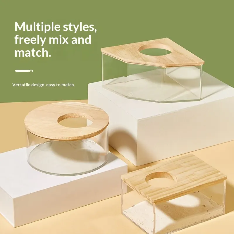 Hamster Bathroom Sandbox Fully Transparent Large Toilet Urine Sand