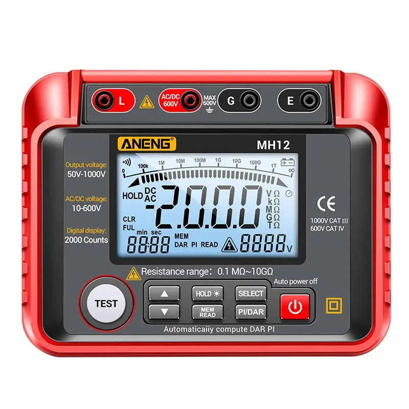 Insulation Tester High-precision Digital Insulation Resistance Voltage Measuring Instrument