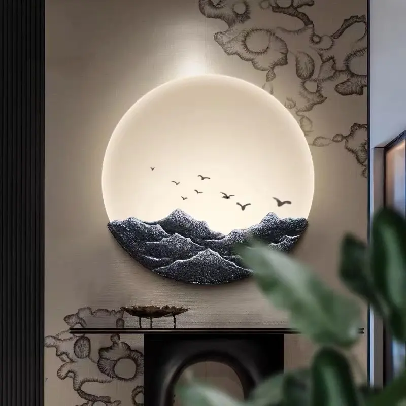 Chinese-style Wall Lamp LED Zen Living Room