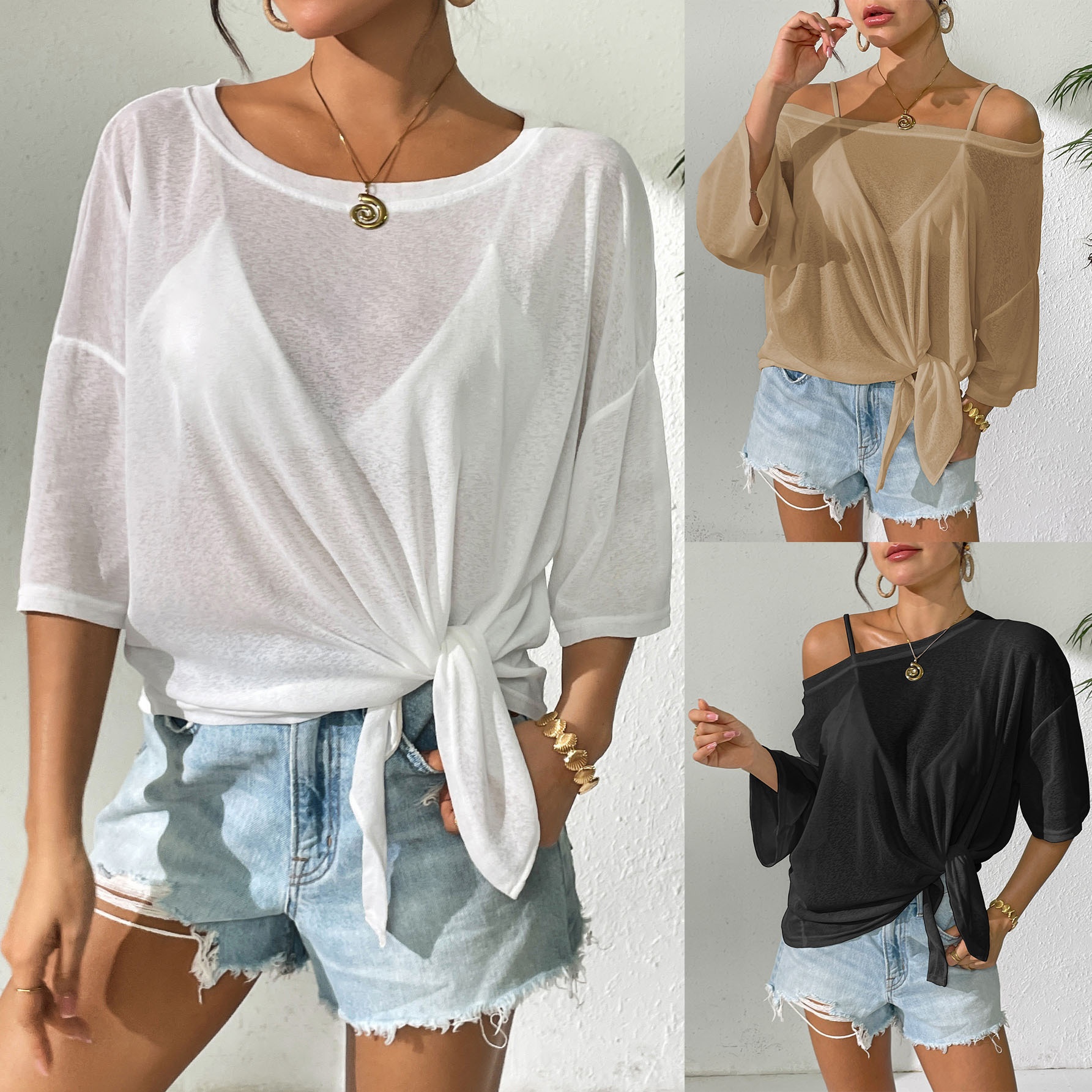 Women's Thin Loose Beach Bikini Cover-Up