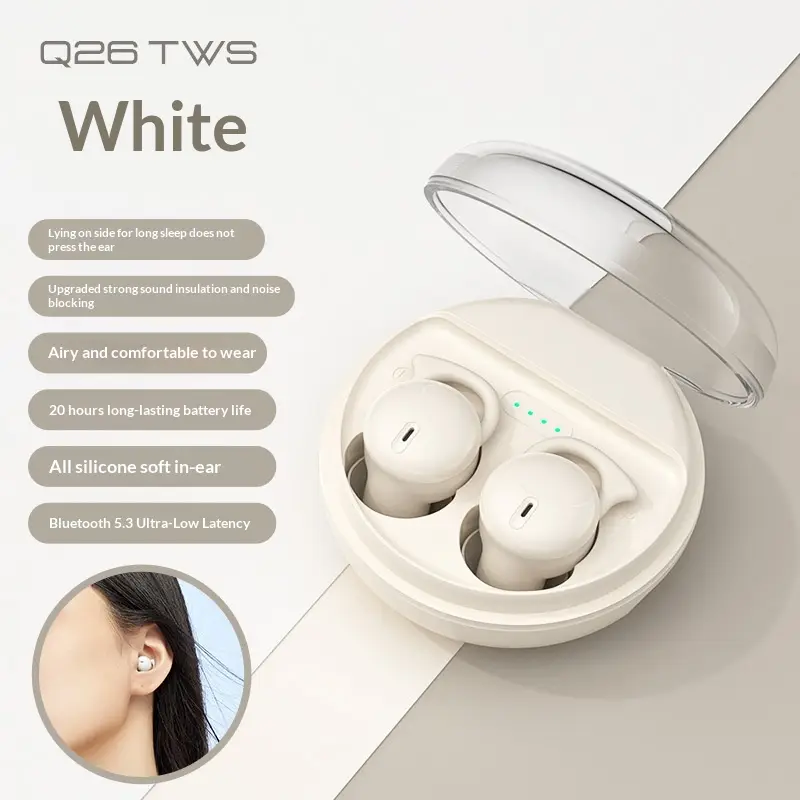 Sleep Bluetooth Earphones With Soft Earplugs For Long-lasting Comfort