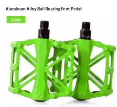 Bicycle Pedals Mountain Bike Ball-bearing Pedals Ultra-light Fixed Gear Pedals Accessories Universal Electric Bike - Green - View 1