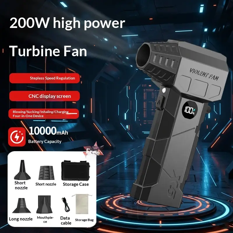 Violent Turbo Fan 130,000 RPM High-speed Handheld Fan