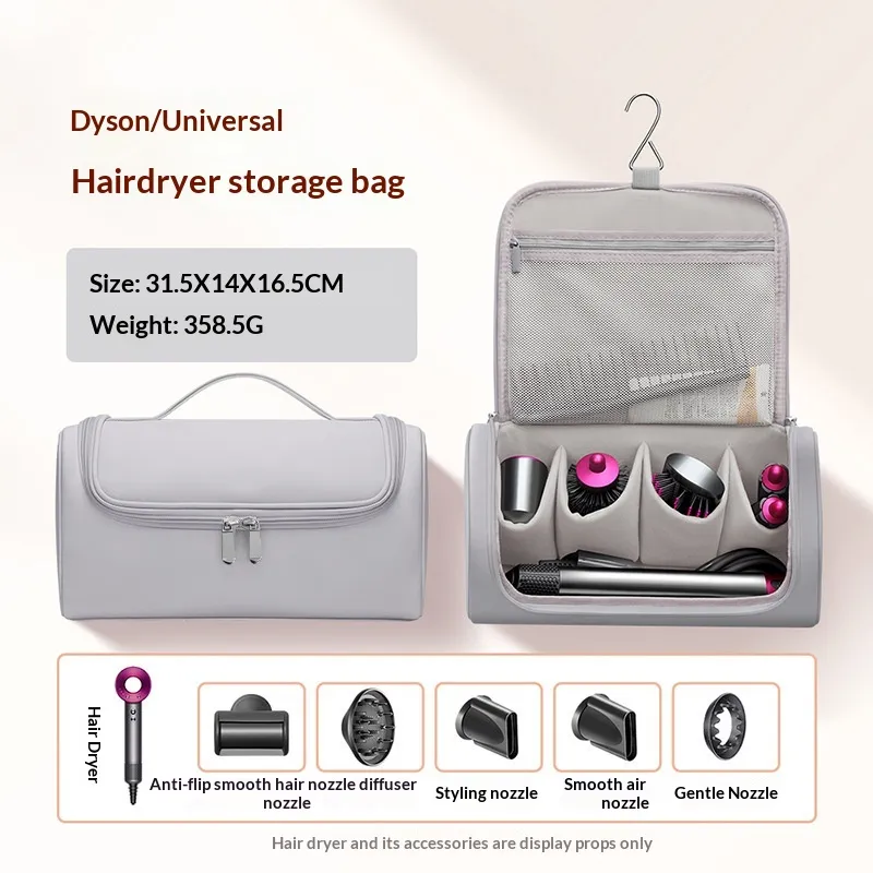 Travel Portable Waterproof Cosmetic Bag - Grey
