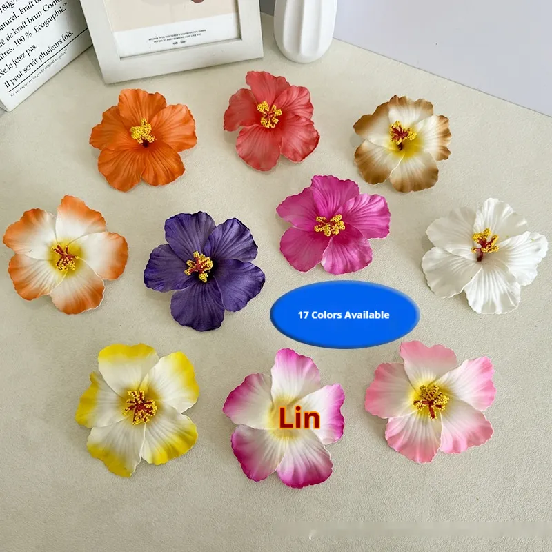 Simulation Hibiscus Hair Clip Women Atmosphere Seaside
