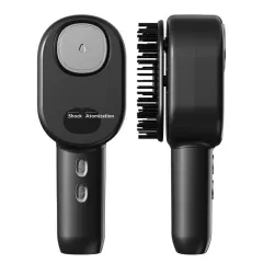 Electric Massage Comb For Electric Scalp Massage Atomized Essential Oil Red Light For Hair Care And Anti-hair Loss - Black - View 1