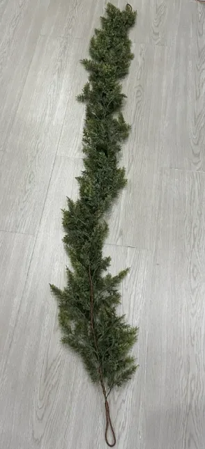 Christmas Holiday Simulation Soft Rubber Hand Feeling Cedar Table Decorative Ornament 1.5M - Shop at LoveMi