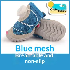 Dog Shoes Dog Shoes Soft Bottom Thin Small Dog Dog Shoes - Blue - View 1